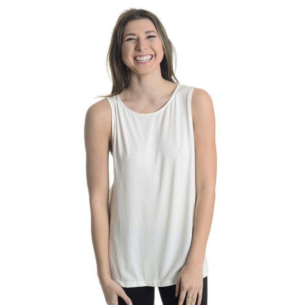 Nightcap Clothing White Side Knot Tank Top 4/L